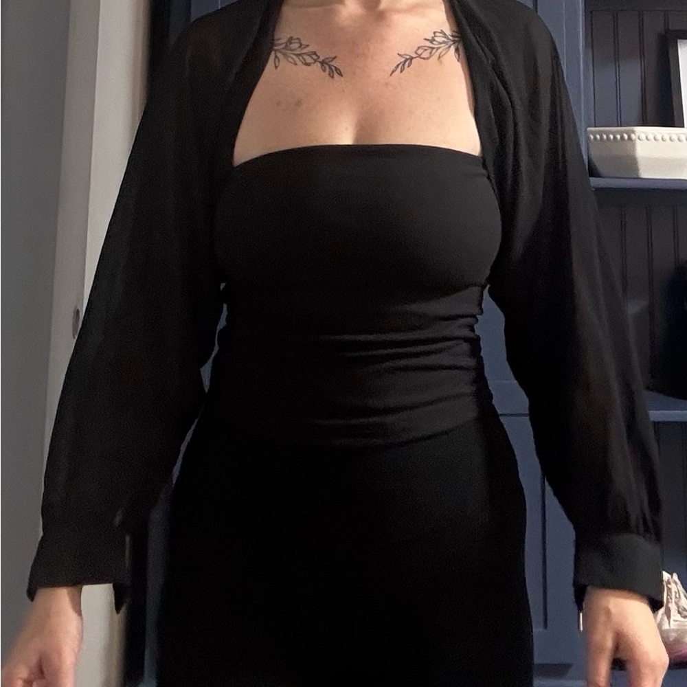 Black Sheer Coverup